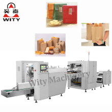 High Speed Craft Paper Coated Paper V-bottom Paper Bag Making Machine for Food Packagage